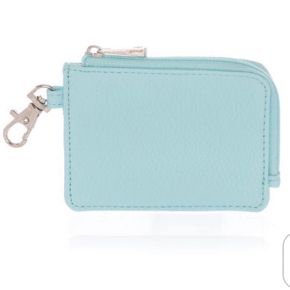 Light Traveler Card Wallet-Fountain Blue Pebble